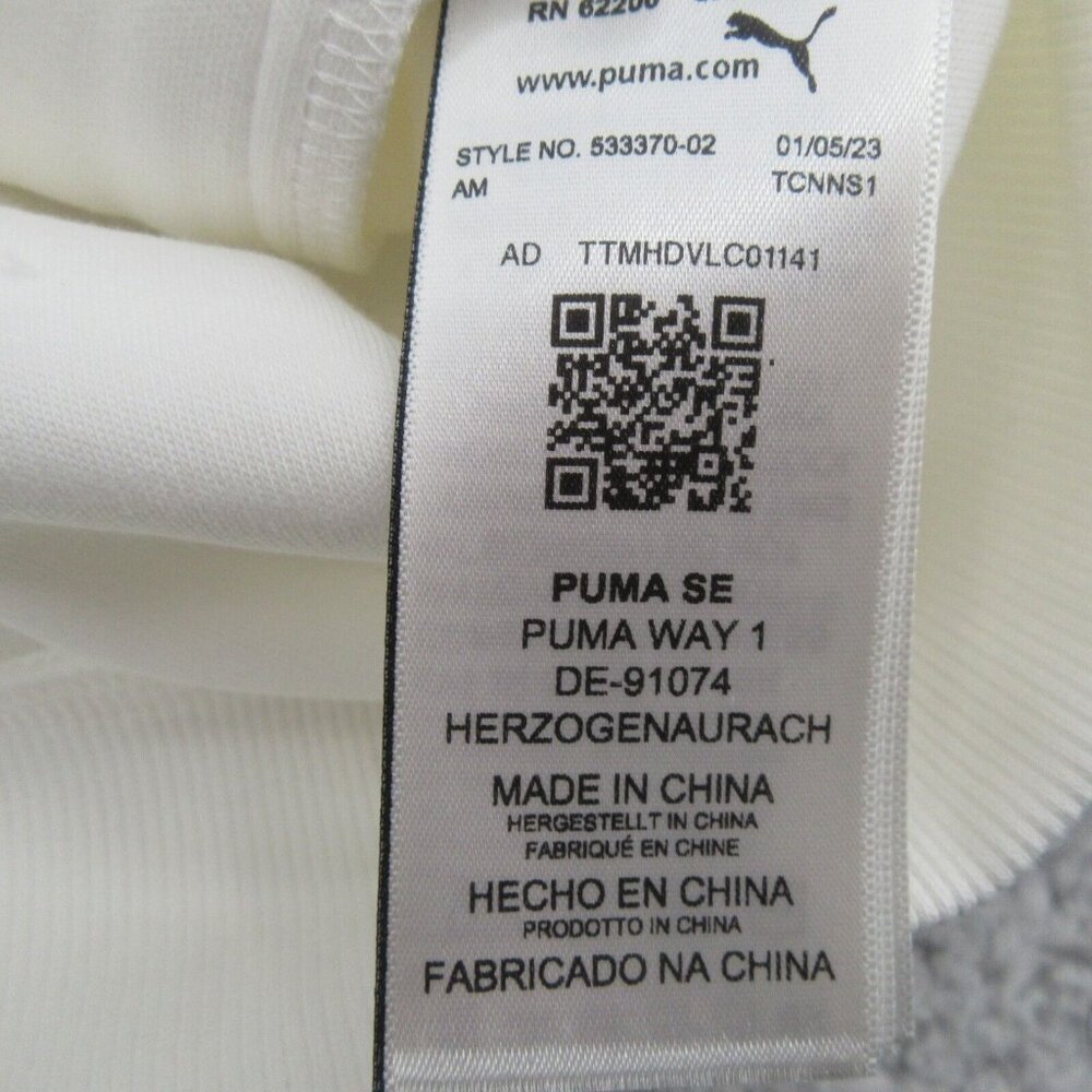 Puma BMW M Motorsport White Hoodie Full Zip Sweat Jacket Men's Size Large NEW - Picture 14 of 16